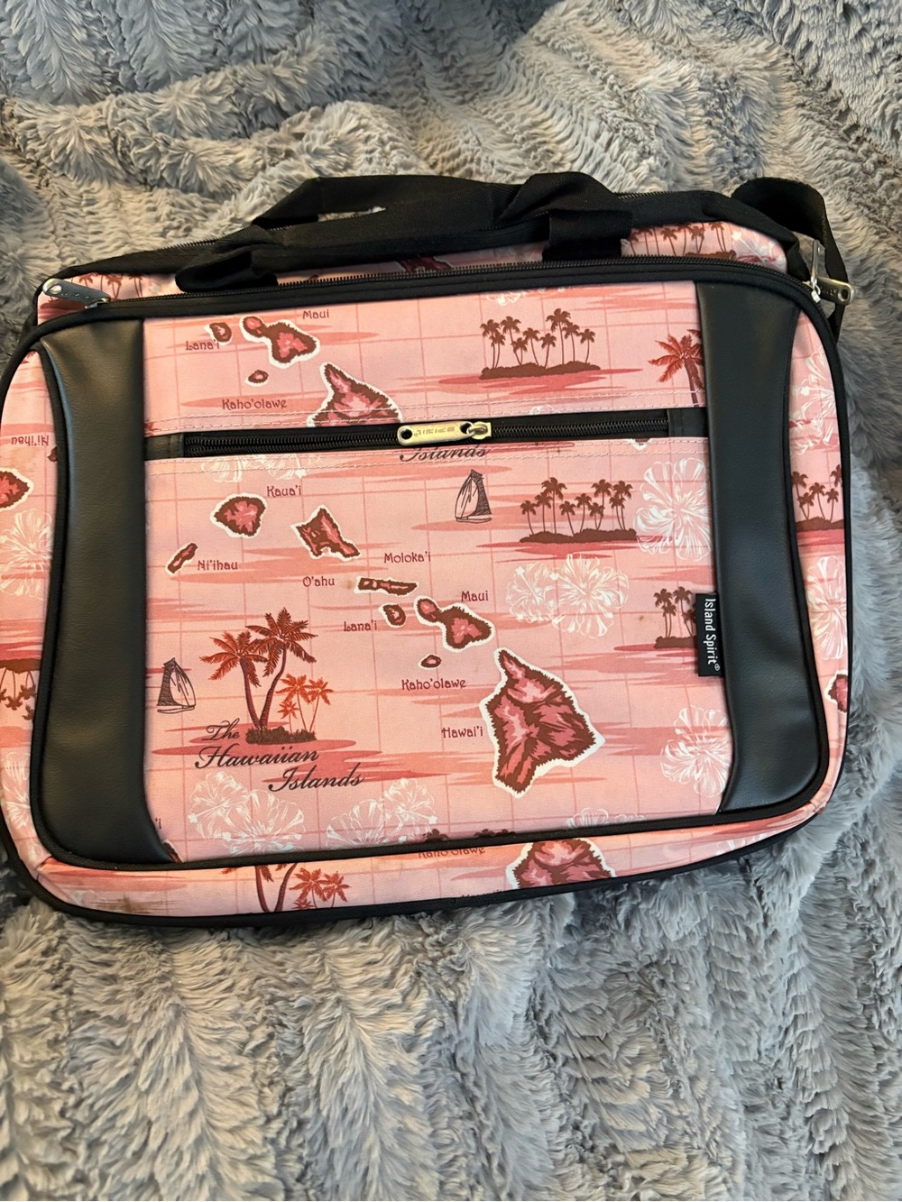 Pink Hawaiian Print Shoulder Bag